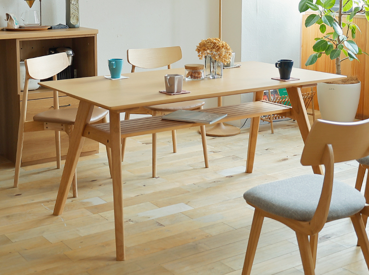 ダイニングテーブル adish（アディッシュ）ナチュラルタイプ｜北欧