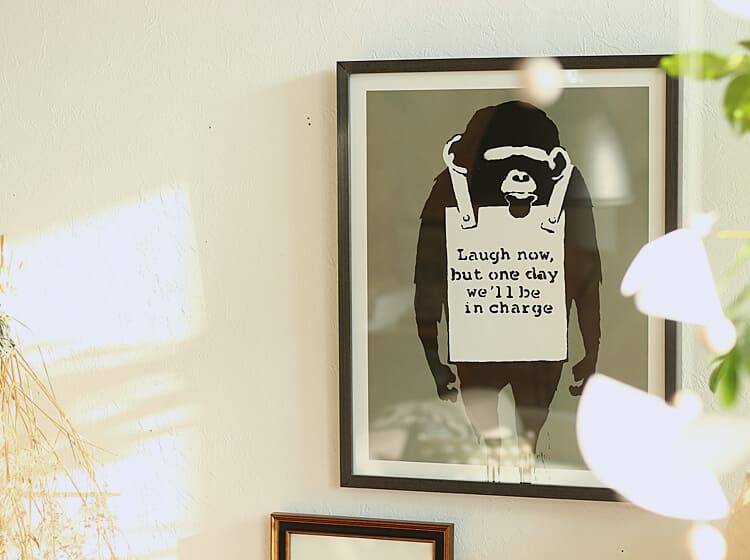 7000円 【予約受付中】 Banksy Laugh Now WCP ポスター 現代アート 美術品