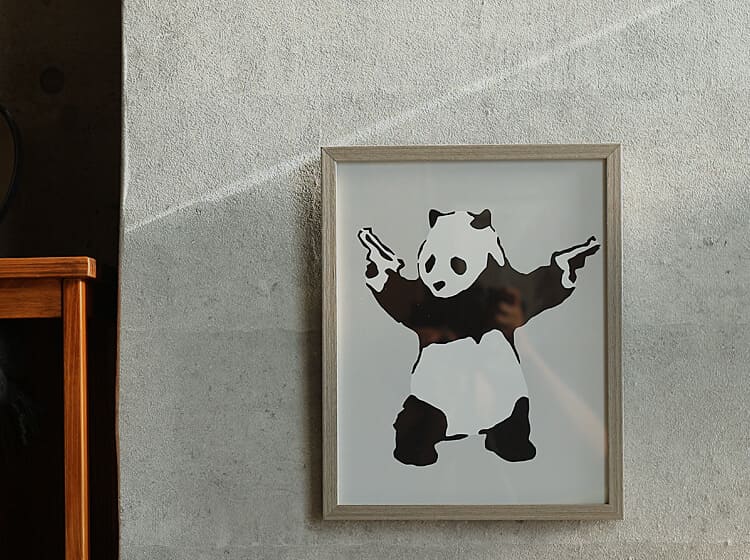 アートポスター Banksy (バンクシー) Panda with Guns｜北欧