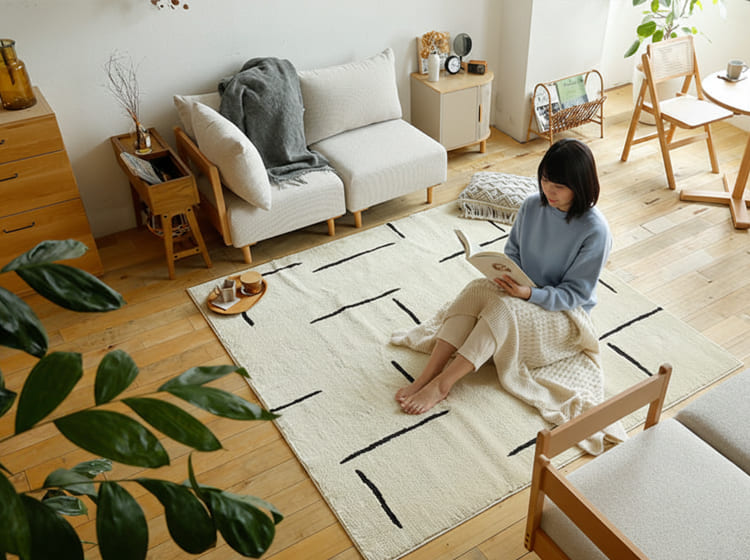 ラグマット Lushe（ラッシュ） 190×240cm｜北欧・ヴィンテージ