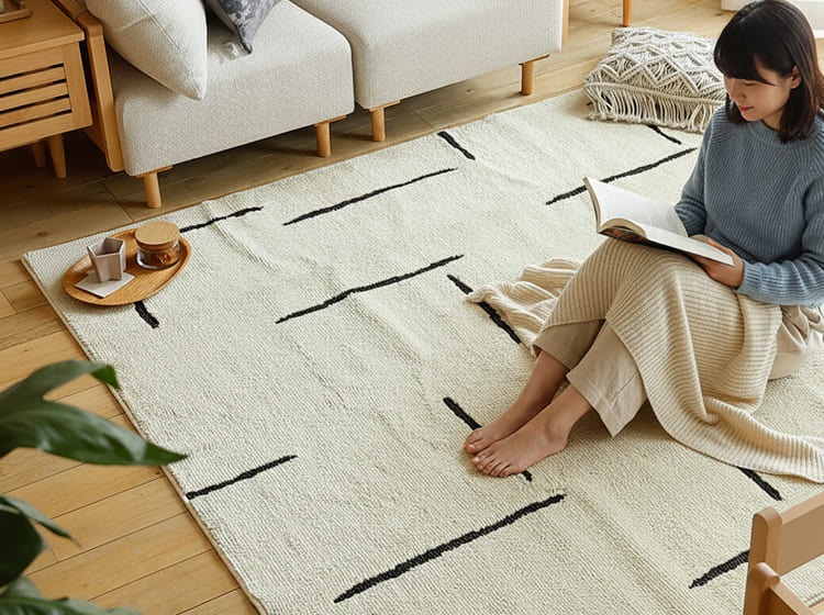 ラグマット Lushe（ラッシュ） 190×240cm｜北欧・ヴィンテージ