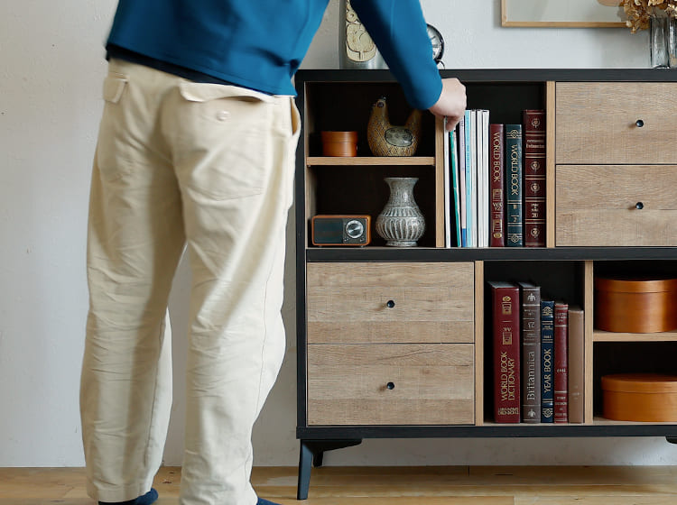 国産シェルフ tanas（タナス） 幅90cmタイプ｜北欧・ヴィンテージ