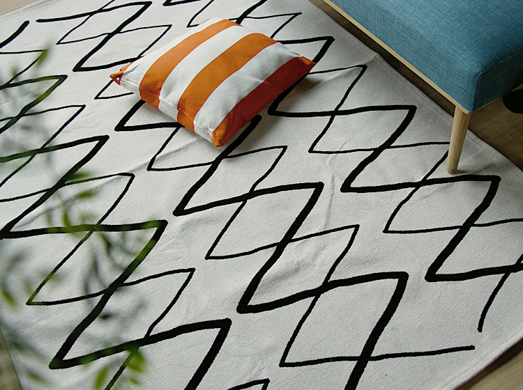 オーガニックコットンラグ zig zag(ジグザグ)|北欧・ヴィンテージインテリア・家具通販 kirario【キラリオ】